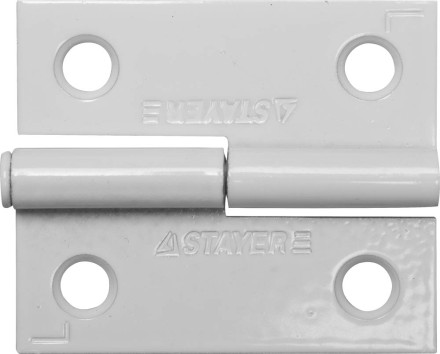 Петля дверная STAYER &quot;MASTER&quot; разъемная, цвет белый, левая, 50мм 37613-50-2L купить в Нефтеюганске
