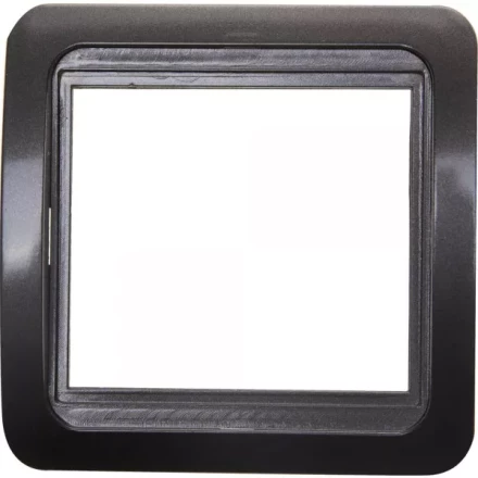 Панель СВЕТОЗАР &quot;ГАММА&quot; накладная, цвет темно-серый металлик, 1 гнездо SV-54145-DM купить в Нефтеюганске