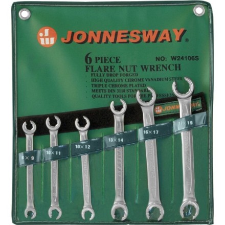 Набор ключей разрезных 8-19мм 6предметов  Jonnesway W24106S 47328 купить в Нефтеюганске