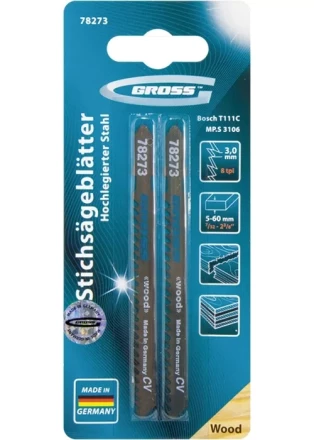 Полотна для электролобзика по дереву 2 шт 3106 - T111C GROSS 78273 купить в Нефтеюганске