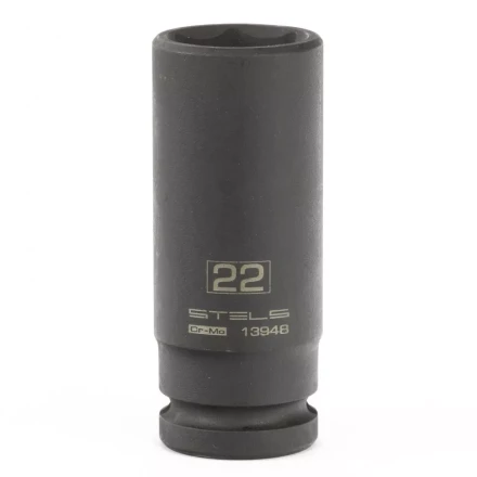 Головка ударная удлиненная шестигранная, 22 мм, 1/2, CrMo Stels 13948 купить в Нефтеюганске