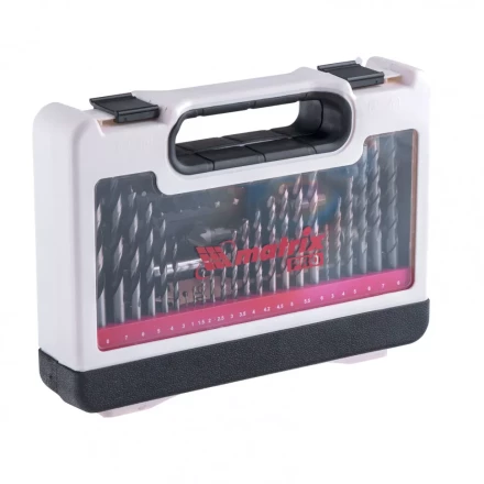 Набор сверл комбинированный по металлу 1-6 мм бетону 3-8 мм дереву 3-8 мм перки биты 30 шт адаптер головки 8 шт 71 предмет Pro Matrix 725671 купить в Нефтеюганске