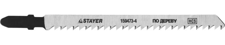 Полотна STAYER "STANDARD", T301CD, для эл.лобзиков, HCS, по дереву, фанере, ДВП, ДСП, быстр точный рез, EU-хвост., 100/4мм, 2шт 159473-4 купить в Нефтеюганске