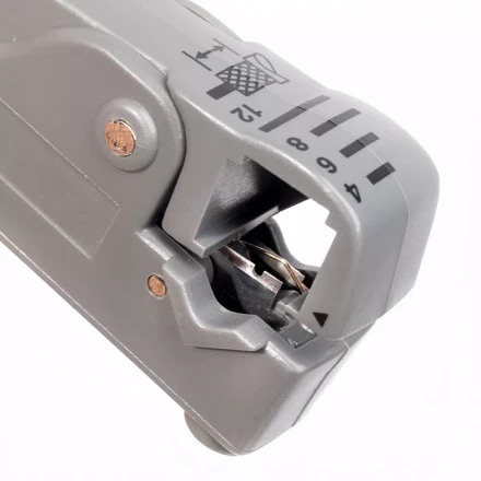 Стриппер КВТ КС-332 для снятия изоляции с коаксиального кабеля (85449) купить в Нефтеюганске