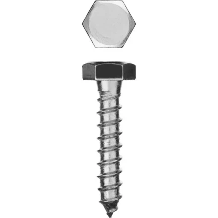 Шурупы ЗУБР &quot;МАСТЕР&quot; с шестигранной головкой, оцинкованные, 10x50мм, 45шт 4-300451-10-050 купить в Нефтеюганске