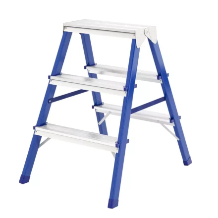 Стремянка двусторонняя 3 ступени стальная Сибртех 97933 купить в Нефтеюганске