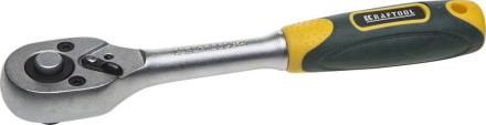 Трещотка для торцовых головок KRAFTOOL &quot;EXPERT&quot;, Сr-V сталь, 72 зубца, 1/4&quot; 27791-1/4_z02 купить в Нефтеюганске