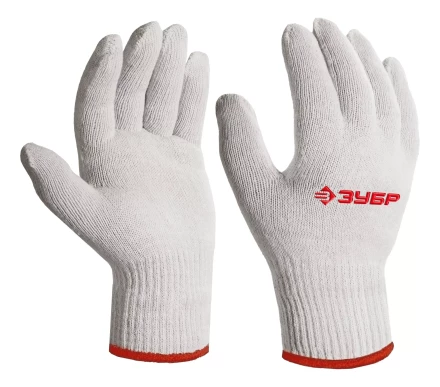ЗУБР ОПТИМА, S-M, х/б перчатки без покрытия, 10 класс (11445-M) купить в Нефтеюганске