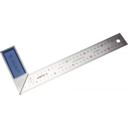 Угольник ЗУБР &quot;ЭКСПЕРТ&quot; столярный, гравированная шкала, алюминиевая рукоятка, нержавеющее полотно 37мм, 300мм 34393-30 купить в Нефтеюганске