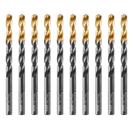 Сверло по металлу, 7 мм, HSS-Tin, Golden Tip, 10 шт. Denzel 717217 купить в Нефтеюганске