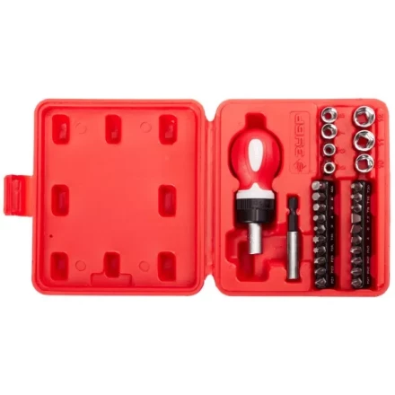 Набор ЗУБР &quot;МАСТЕР&quot; отвертка реверсивная в комплекте с насадками, в боксе, 29 предметов 25420-H29 купить в Нефтеюганске