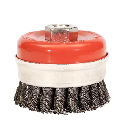 Щетка для УШМ М14/80 мм чашечная сталь витая VMX 511722 купить в Нефтеюганске