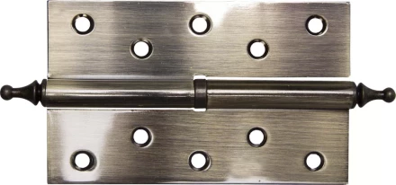 Петля дверная разъемная ЗУБР &quot;ЭКСПЕРТ&quot;, 1 подшипник, цвет ст. латунь (AB), правая, с крепежом, 125х75х2,5мм,2шт 37605-125-5R купить в Нефтеюганске