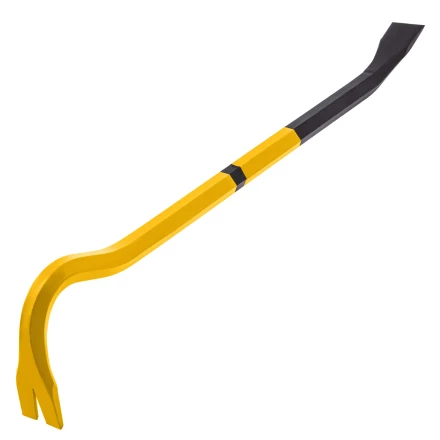 Лом-гвоздодер, Denzel 450 мм, шестигранный 16 мм, окрашенный, сталь 65, 25202 купить в Нефтеюганске