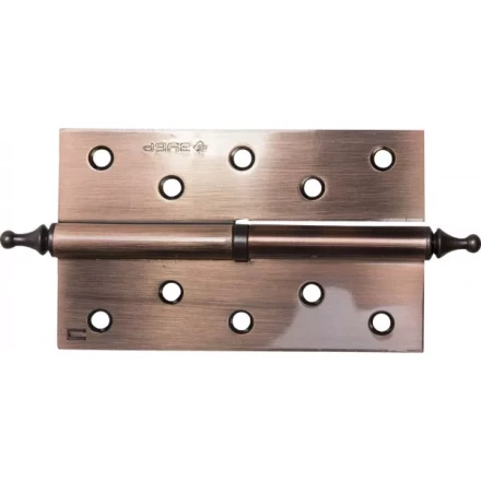 Петля дверная разъемная ЗУБР &quot;ЭКСПЕРТ&quot;, 1 подшипник, цвет ст. медь (AC), правая, с крепежом, 125х75х2,5мм, 2 шт 37605-125-6R купить в Нефтеюганске