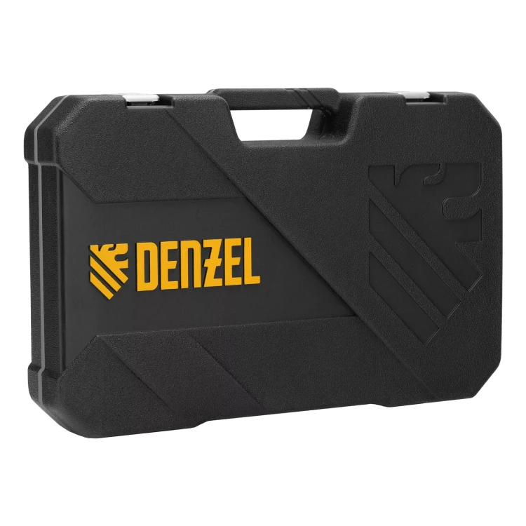 Набор инструментов Denzel 15801, 1/2", 1/4", CrV, S2, пластиковый кейс, 64 предмета купить в Нефтеюганске