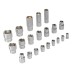 Набор инструментов Denzel 15801, 1/2&quot;, 1/4&quot;, CrV, S2, пластиковый кейс, 64 предмета купить в Нефтеюганске