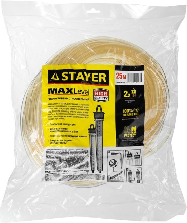 Гидроуровень STAYER &quot;MASTER&quot; с усиленной измерительной колбой большого размера, d 6мм, 25м 579452 купить в Нефтеюганске