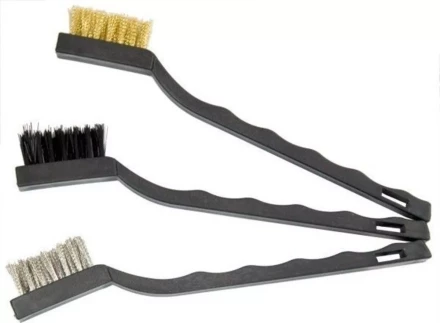 Набор щеток 3 шт металлические с пластмассовой ручкой малые MATRIX 74860 купить в Нефтеюганске