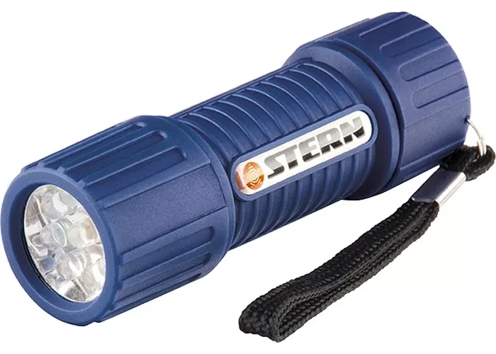 Фонарь светодиодный, серый корпус с мягким покрытие, 9Led, 3хААА, Stern 90512 купить в Нефтеюганске