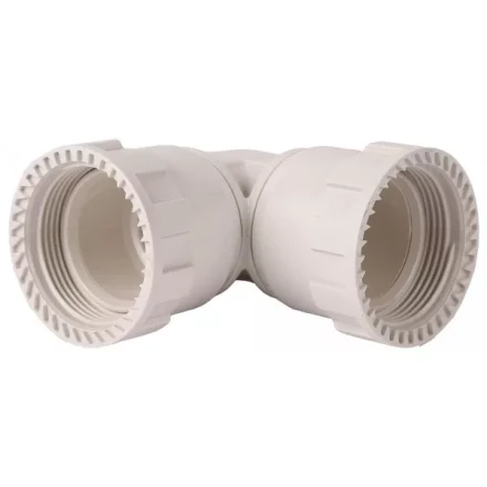 Соединитель ЗУБР &quot;ШиреФит&quot; угловой 90° &quot;накидная гайка - накидная гайка&quot;, 32мм 51497-32 купить в Нефтеюганске