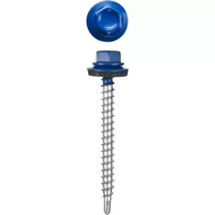 Саморезы СКД кровельные, RAL 5005 синий насыщенный, 51 х 4.8 мм, 250 шт, для деревянной обрешетки, STAYER 30305-48-051-5005 купить в Нефтеюганске