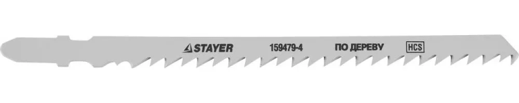 Полотна STAYER "STANDARD", T344D, для эл.лобзиков, HCS, по дереву, фанере, ДСП, быстрый рез, EU хвост., 110/4мм, 2шт 159479-4 купить в Нефтеюганске
