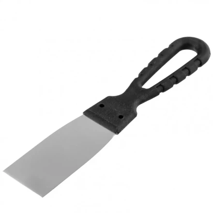 Шпательная лопатка из нержавеющей стали 40 мм пластмассовая ручка Россия 85132 купить в Нефтеюганске