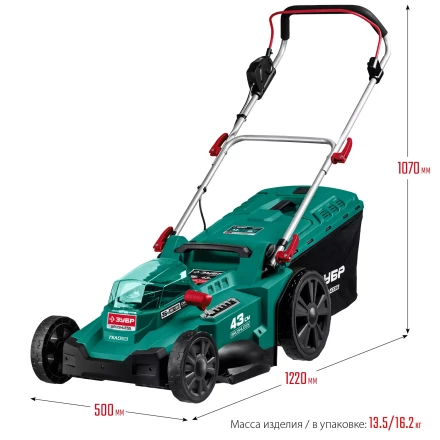 ЗУБР С1-18, 36 В, 43 см, без АКБ, бесщеточная газонокосилка (ГКЛ-4336) купить в Нефтеюганске