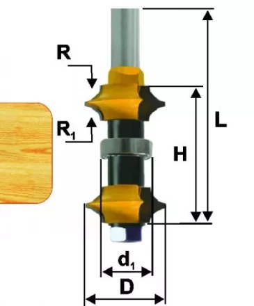Фреза кром калевочная регул ф22мм хв 12мм 10696 купить в Нефтеюганске