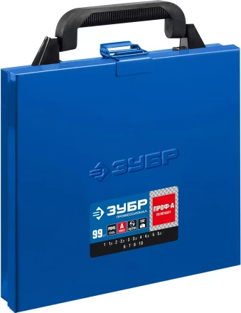 ЗУБР ПРОФ-А, 99 шт, (1-10 мм), сталь Р6М5, класс А, мет.бокс, набор сверл по металлу, Профессионал (29625-H99) купить в Нефтеюганске