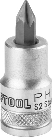 Торцовая бита-головка KRAFTOOL &quot;INDUSTRIE QUALITAT&quot;, материал S2, PHILLIPS, сатинированная, 1/2&quot;, PH1 27901-1_z01 купить в Нефтеюганске