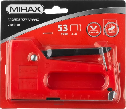 Степлер, пластиковый корпус для тонкой скобы тип 53 (4-8 мм), MIRAX 3142 купить в Нефтеюганске