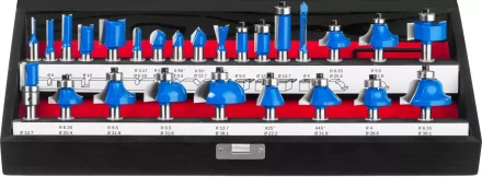 ЗУБР 26 шт, набор профильных фрез по дереву, Профессионал (28796-H26) купить в Нефтеюганске