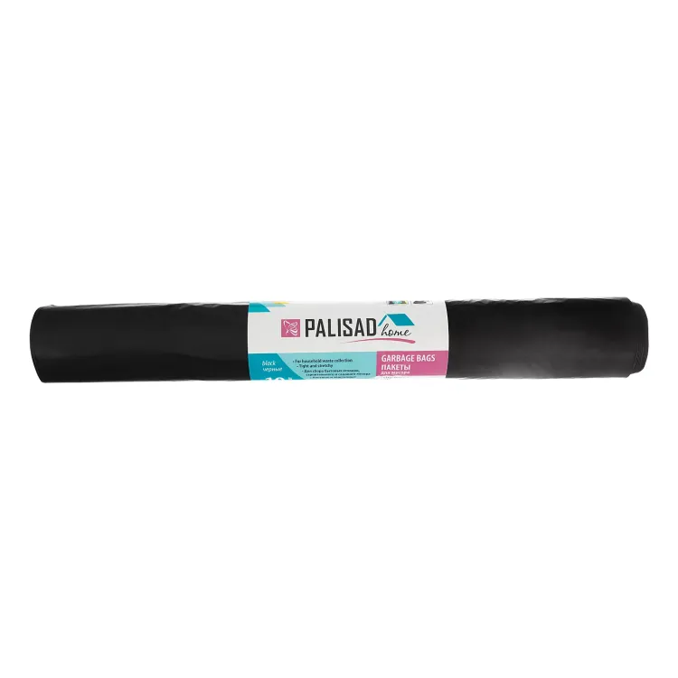 Пакеты для мусора Palisad 200 л x 10 шт., ПВД особопрочные черные, длинный ролик, Home 927295 купить в Нефтеюганске
