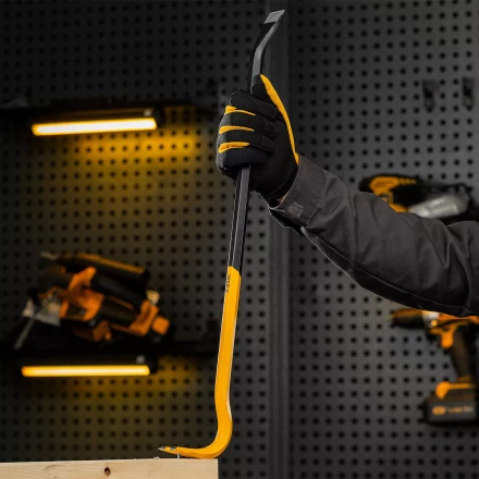 Лом-гвоздодер Denzel, 600 мм, шестигранный 16 мм, окрашенный, сталь 65, 25203 купить в Нефтеюганске