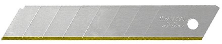 Лезвие &quot;SOLINGEN&quot; сменное, KRAFTOOL 09606-TIN-18-S5, сегментиров, нитрид титана, многоуровневая закалка, 15 сегментов, 18мм, 5шт 09606-TIN-18-S5_z01 купить в Нефтеюганске