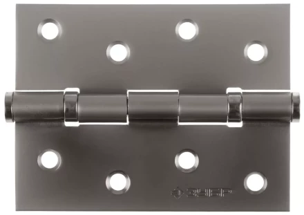 Петля универсальная ЗУБР &quot;ЭКСПЕРТ&quot;, 2 подшипника, цвет мат. никель (PN), с крепежом, 100х75х2,5мм, 2 шт 37601-100-4 купить в Нефтеюганске