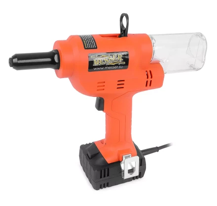Аккумуляторный вытяжной заклепочник MESSER M4000  с возможностью работы от сети 220В купить в Нефтеюганске
