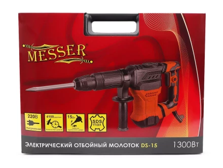 Электрический отбойный молоток Messer DS-15, SDS-maх, 1300 Вт, 15 Дж. купить в Нефтеюганске