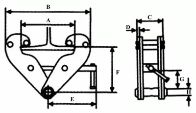 Захват балочный тип JT клипса LB г-п 5 тонн купить в Нефтеюганске