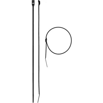 Кабельные стяжки черные КОБРА, с плоским замком, 4.6 х 370 мм, 25 шт, нейлоновые, ЗУБР 30935-46-370 купить в Нефтеюганске