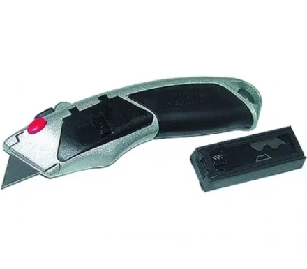 Нож 18 мм выдвижное трапециевидное лезвие металлический корпус + 8 лезвий MATRIX MASTER 78924 купить в Нефтеюганске