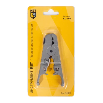Стриппер КВТ КС-501 для снятия изоляции и оболочки с UTP кабелей (84826) купить в Нефтеюганске