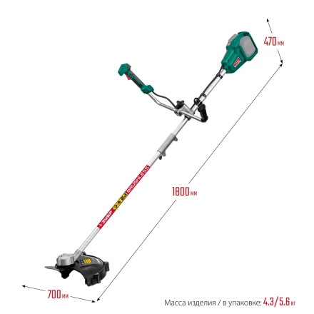 ЗУБР С1-18, 36 В, 35/25.5 см, без АКБ, бесщеточный триммер (ТАБ-365) купить в Нефтеюганске