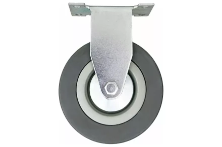 Аппаратное неповоротное колесо HITCH 120*26 резина серая FCg54 (SZ084848) купить в Нефтеюганске