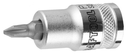 Торцовая бита-головка KRAFTOOL &quot;INDUSTRIE QUALITAT&quot;, материал S2, PHILLIPS, сатинированная, 1/2&quot;, PH2 27901-2_z01 купить в Нефтеюганске