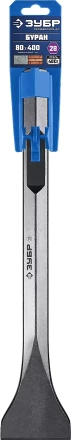 ЗУБР БУРАН, 80 х 400 мм, HEX 28, плоское изогнутое зубило, Профессионал (29372-80-400) купить в Нефтеюганске