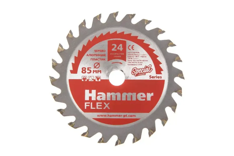 Диск пильный твердосплавный HAMMER Ф85х10мм 24зуб. (205-133) купить в Нефтеюганске