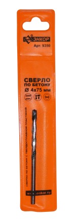Сверло д/бет  4х 75 мм 1/100/500 9350 купить в Нефтеюганске